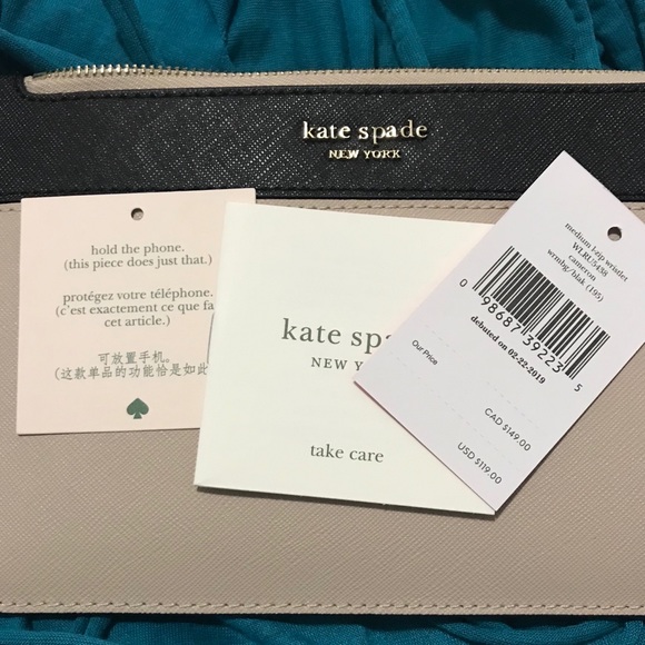 NWT Kate Spade ♠️ L-Zip Wristlet/Wallet - Picture 8 of 8